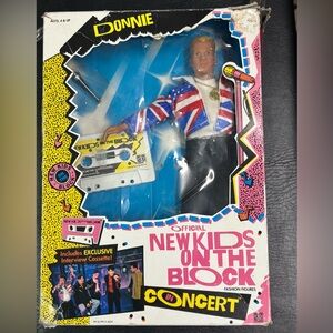 New Kids on the Block in Concert Donnie Doll with (damaged) box 90s vintage